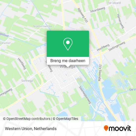 Western Union kaart
