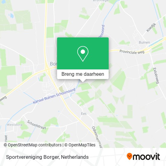 Sportvereniging Borger kaart
