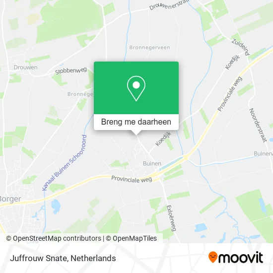 Juffrouw Snate kaart