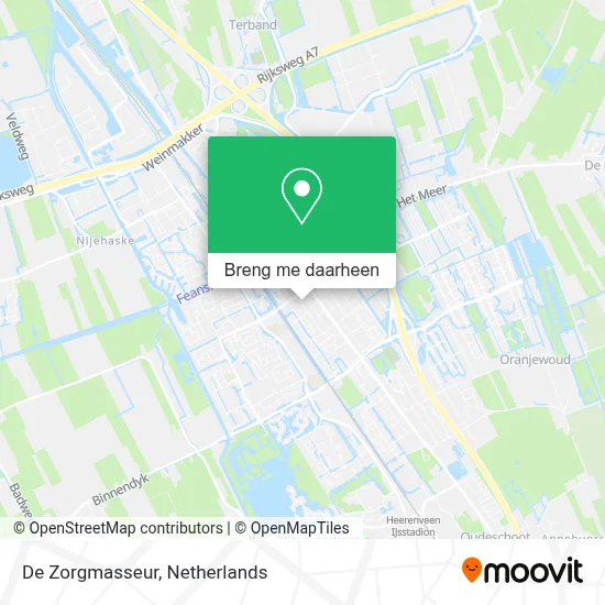 De Zorgmasseur kaart