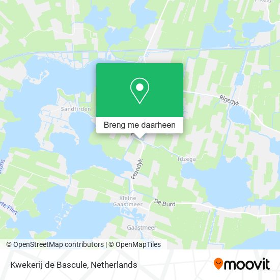 Kwekerij de Bascule kaart
