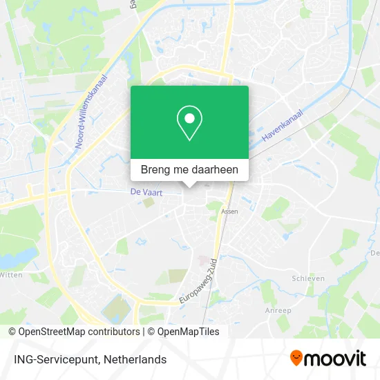 ING-Servicepunt kaart