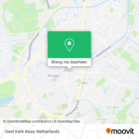 Geef Kerk Asse kaart