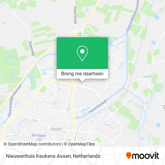 Nieuwenhuis Keukens Assen kaart