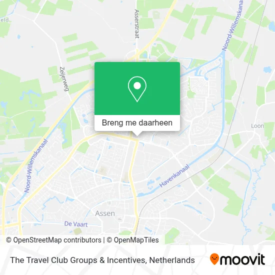 The Travel Club Groups & Incentives kaart