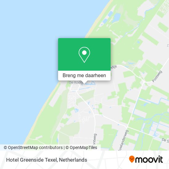 Hotel Greenside Texel kaart