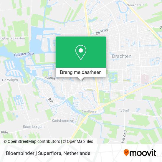 Bloembinderij Superflora kaart