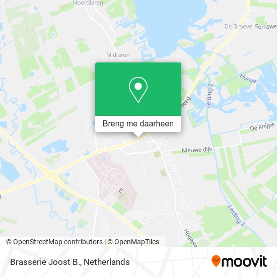 Brasserie Joost B. kaart