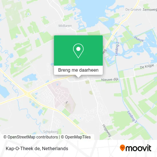 Kap-O-Theek de kaart