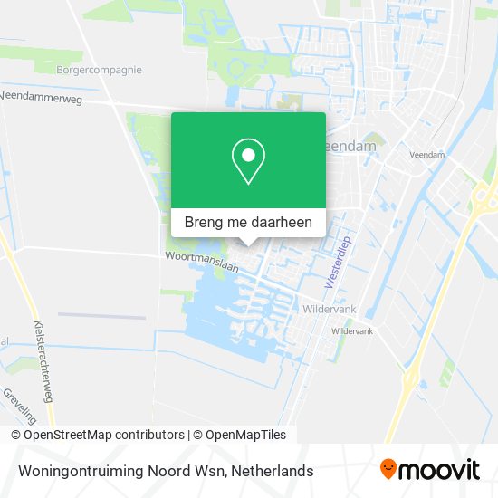 Woningontruiming Noord Wsn kaart