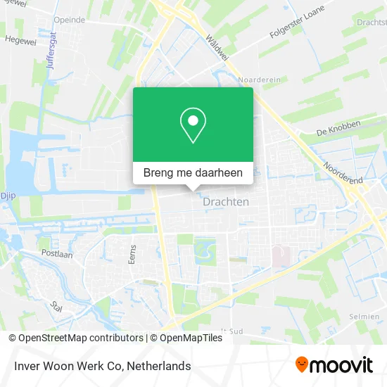 Inver Woon Werk Co kaart