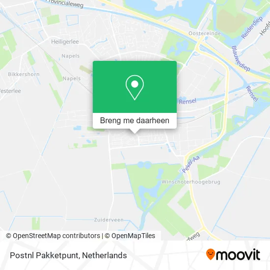 Postnl Pakketpunt kaart