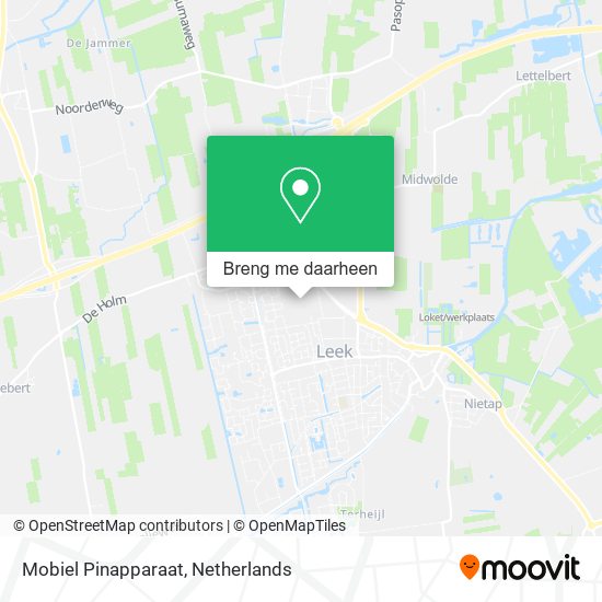 Mobiel Pinapparaat kaart