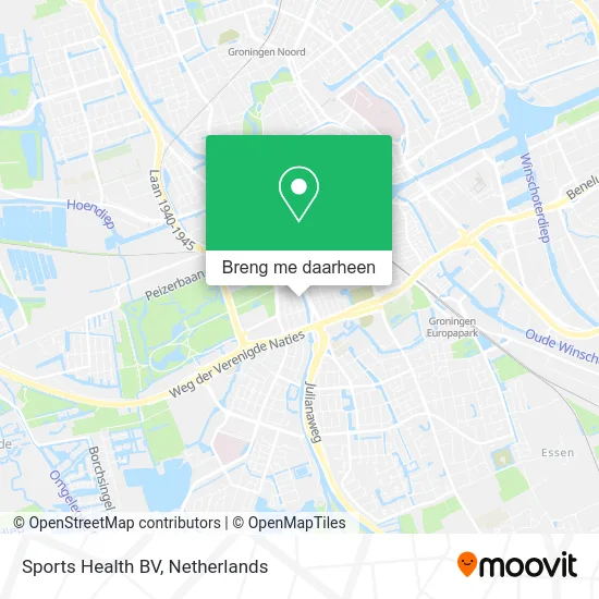 Sports Health BV kaart