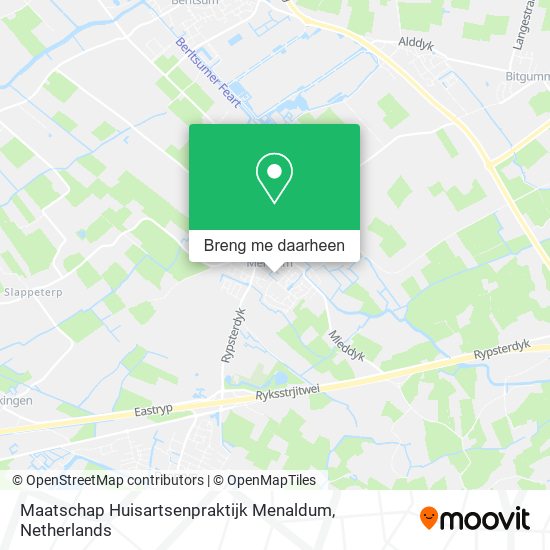 Maatschap Huisartsenpraktijk Menaldum kaart