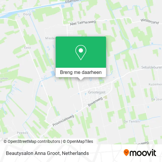 Beautysalon Anna Groot kaart