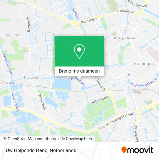 Uw Helpende Hand kaart