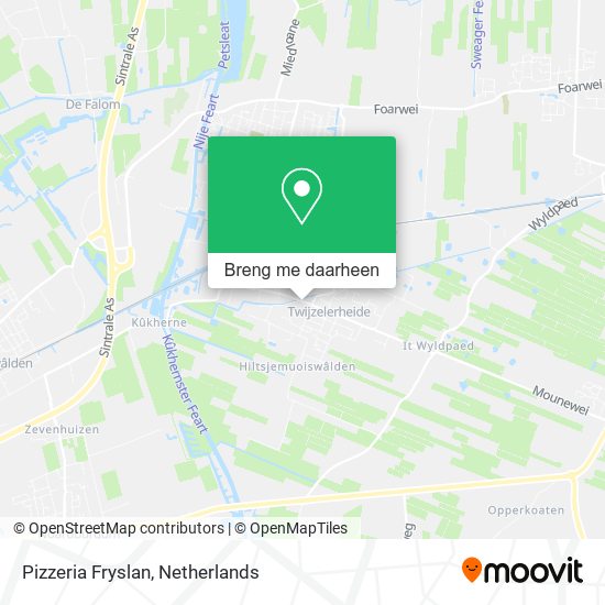 Pizzeria Fryslan kaart