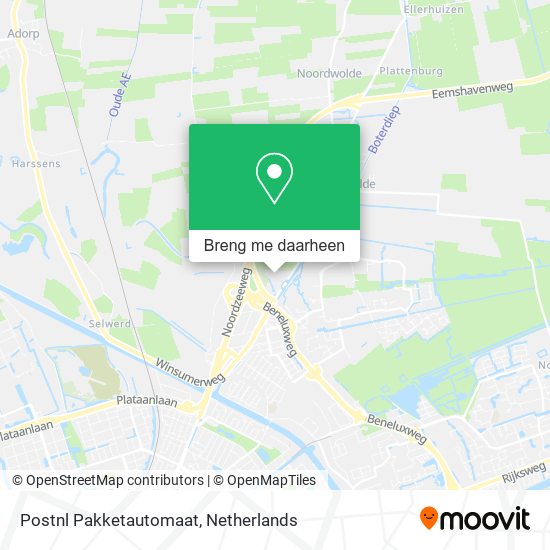 Postnl Pakketautomaat kaart