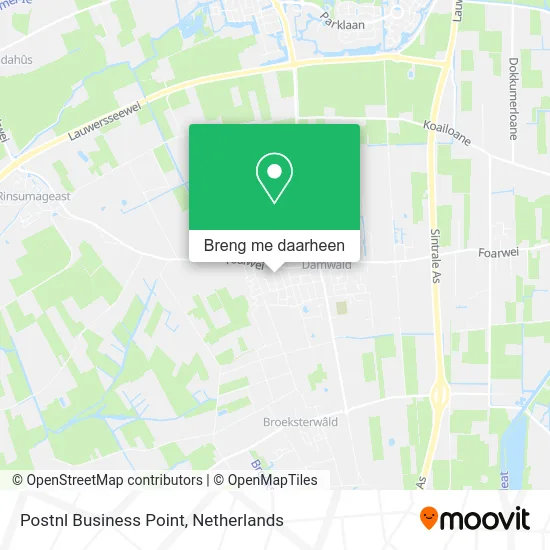 Postnl Business Point kaart