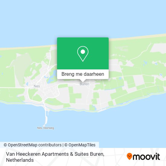 Van Heeckeren Apartments & Suites Buren kaart