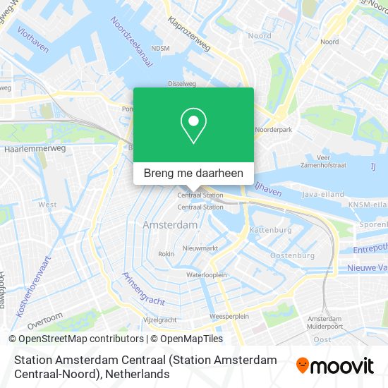 Station Amsterdam Centraal kaart