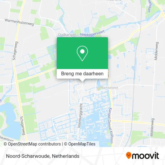 Noord-Scharwoude kaart