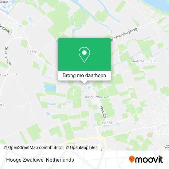 Hooge Zwaluwe kaart