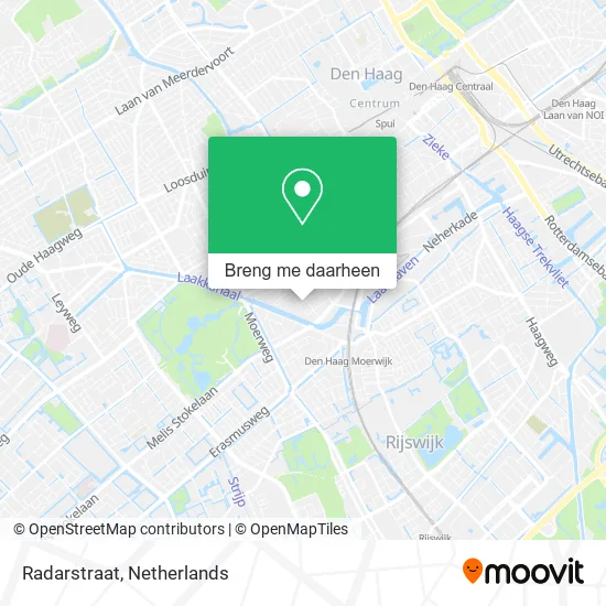 Radarstraat kaart