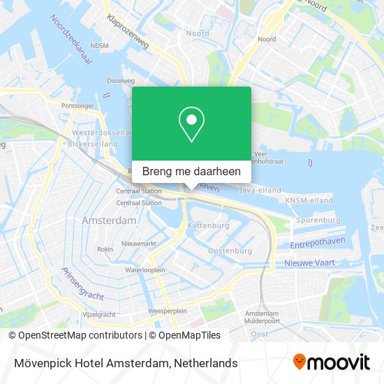 Mövenpick Hotel Amsterdam kaart