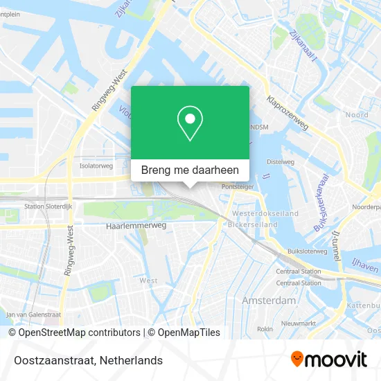 Oostzaanstraat kaart