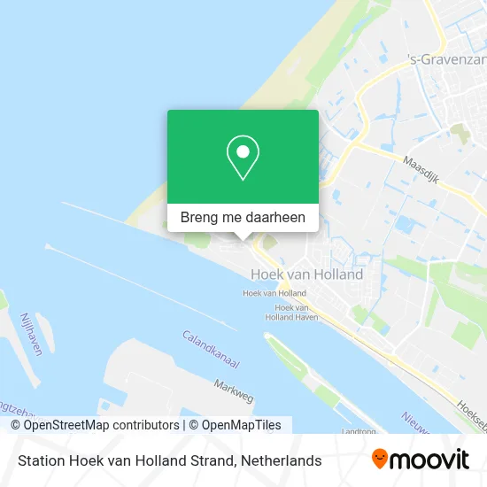 Station Hoek van Holland Strand kaart