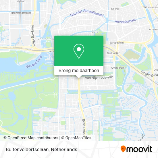 Buitenveldertselaan kaart