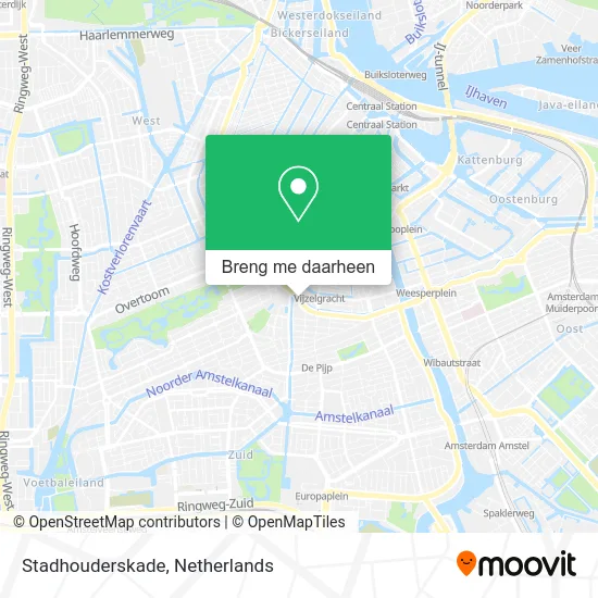 Stadhouderskade kaart