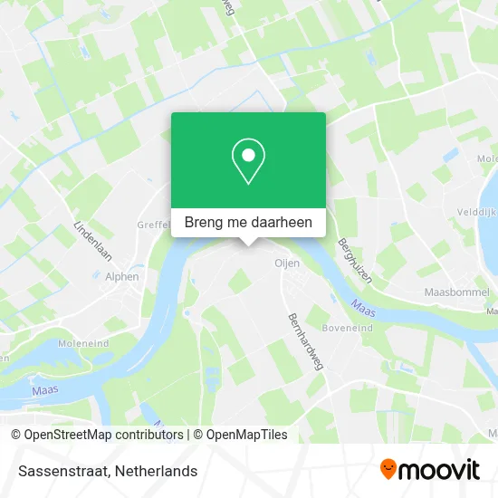 Sassenstraat kaart
