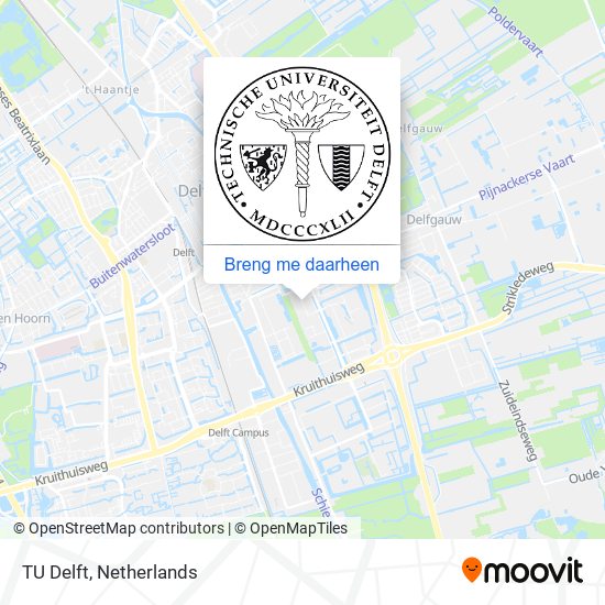TU Delft kaart
