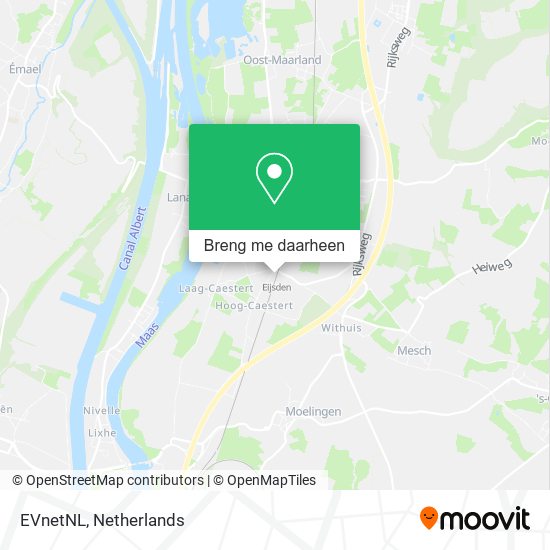 EVnetNL kaart