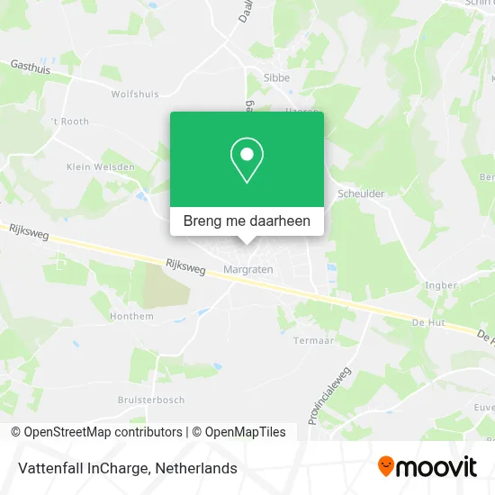 Vattenfall InCharge kaart