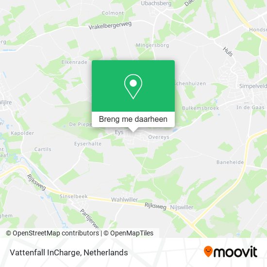 Vattenfall InCharge kaart