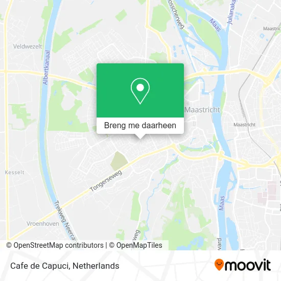 Cafe de Capuci kaart