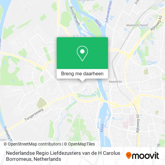 Nederlandse Regio Liefdezusters van de H Carolus Borromeus kaart