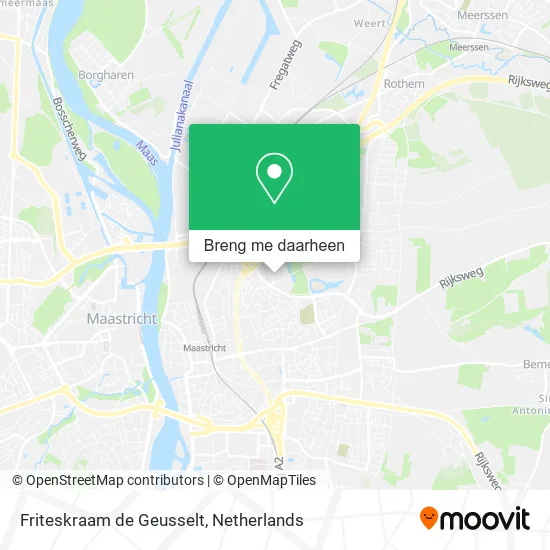 Friteskraam de Geusselt kaart