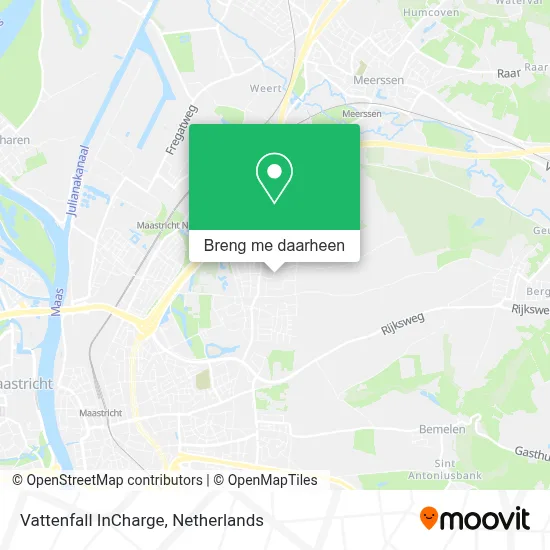 Vattenfall InCharge kaart