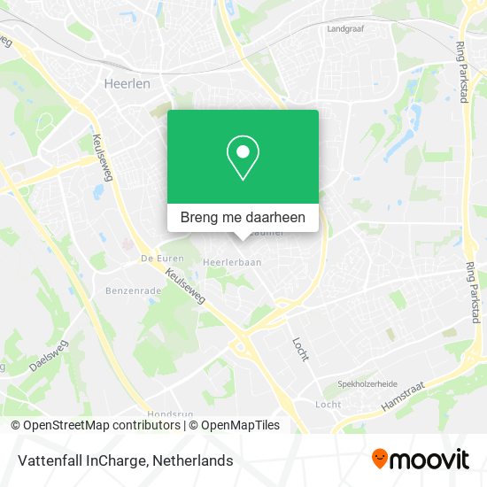 Vattenfall InCharge kaart