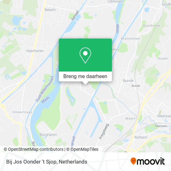 Bij Jos Oonder 't Sjop kaart