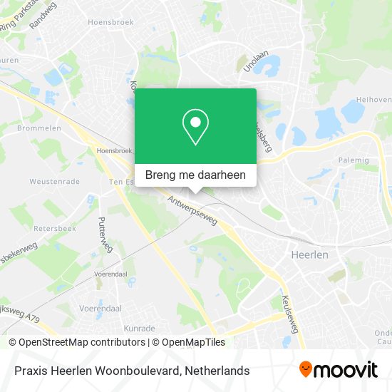 Praxis Heerlen Woonboulevard kaart
