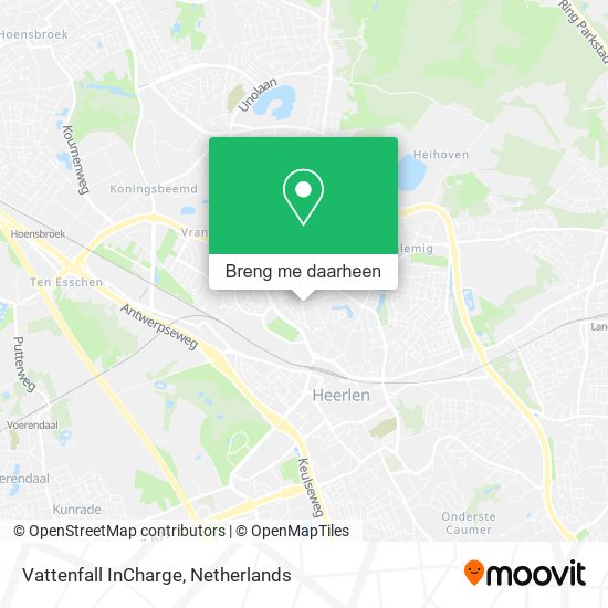 Vattenfall InCharge kaart