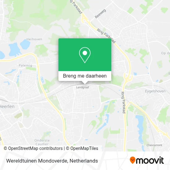 Wereldtuinen Mondoverde kaart