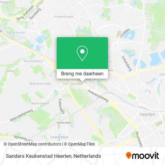 Sanders Keukenstad Heerlen kaart