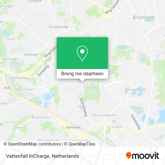 Vattenfall InCharge kaart